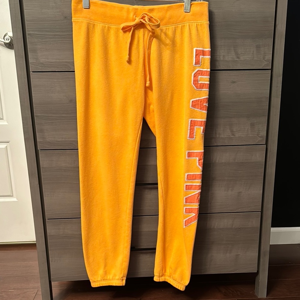 PINK Victoria's Secret Orange Sweatpants